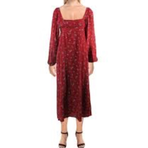 Free People Iris Floral Midi Dress NWOT - Picture 2 of 11